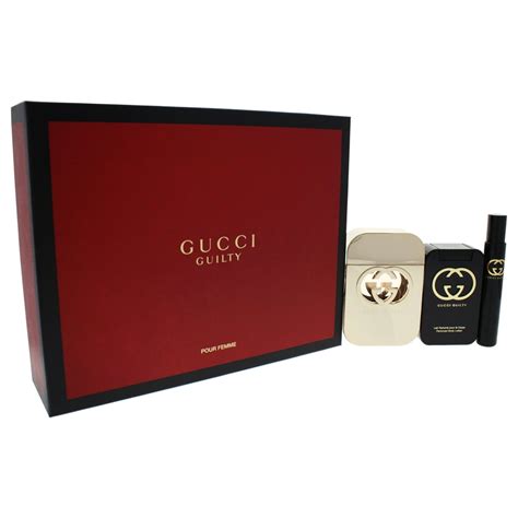 gucci guilty gift set womens|Gucci Guilty women's perfume set.